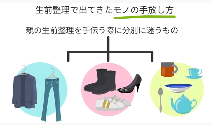 生前整理で出てきたモノの手放し方