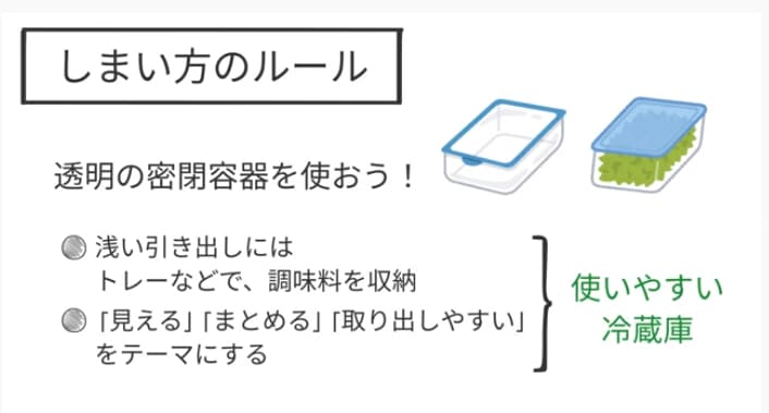 しまい方のルール