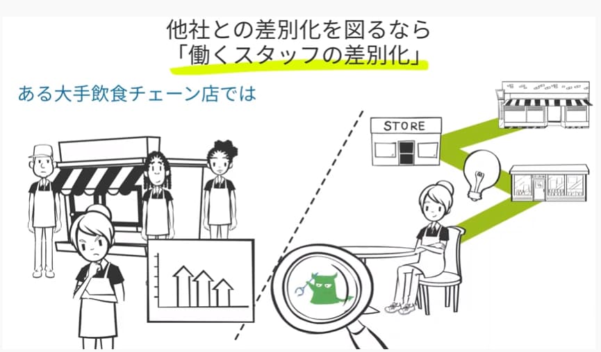 他社との差別化を図るなら、働くスタッフの差別化