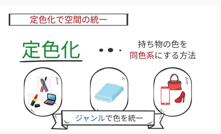定色化で空間の統一