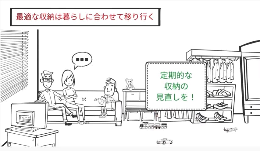 定期的な収納の見直しを